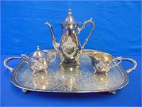 Silver Plate Tea Service