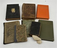 Antique Book Lot - German Language Hymnal, Bible,