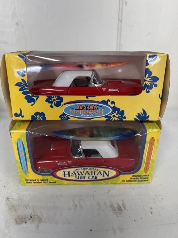 2 1/43 ? Scale die cast Ford Thunderbird models