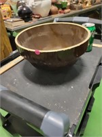 USA Brown Stoneware Mixing Bowl