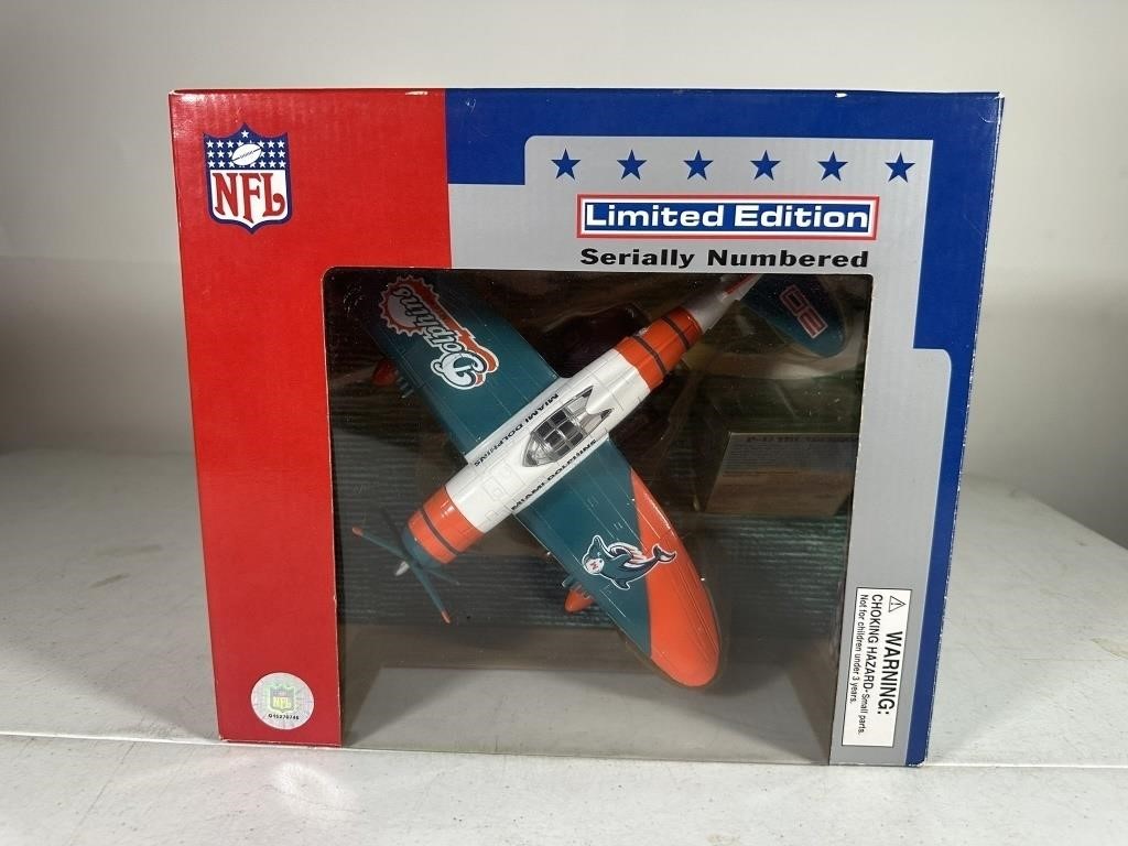 MIAMI DOLPHINS LIMITED EDITION P-47 DIECAST (1:48