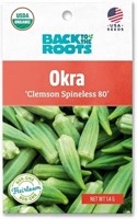 SM1018  Back to the Roots Okra Seeds Clemson Spin