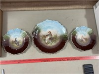 Vintage hand Painted Plates