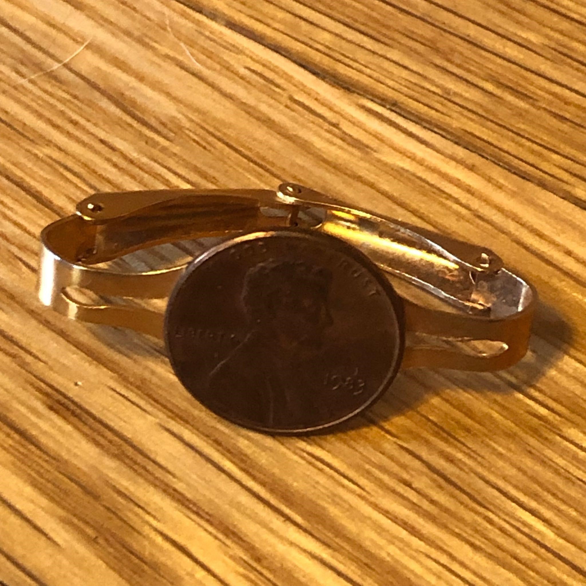 1983 Lincoln Head Penny Coin Scarf Clip