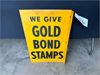 We Give Gold Bond Stamps Sign