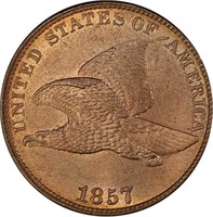 1C 1857 FLYING EAGLE. PCGS MS65 CAC
