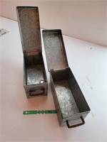 (2) Galvanized Containers