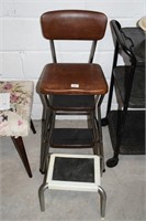 Vintage Cosco MCM Step Stool/Chair w/Small