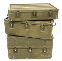 US ARMY MEDICAL TRANSPORT CHEST LOT OF 3