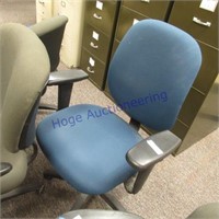 Blue office chair