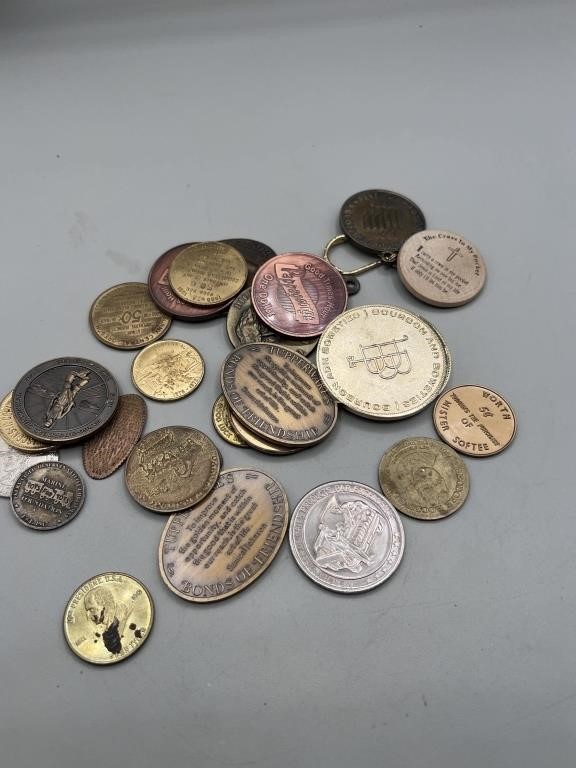 Large Lot of Tokens/Coins