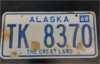 1968 Alaska License plate
