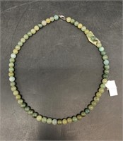 18" Jadeite bead necklace