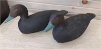 2 Edmond Lossier carved Decoys - Black Duck