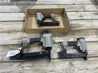 (3) Porta Cable Air Staplers
