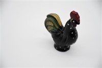 Fenton Hand Painted Rooster Miniature