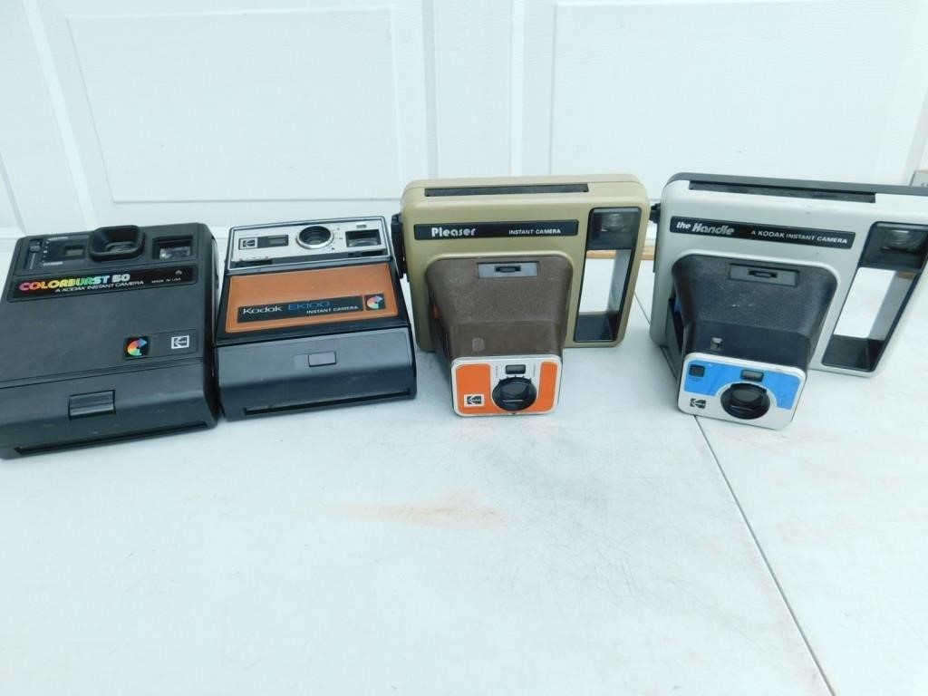 4 Kodak instant cameras, all untested