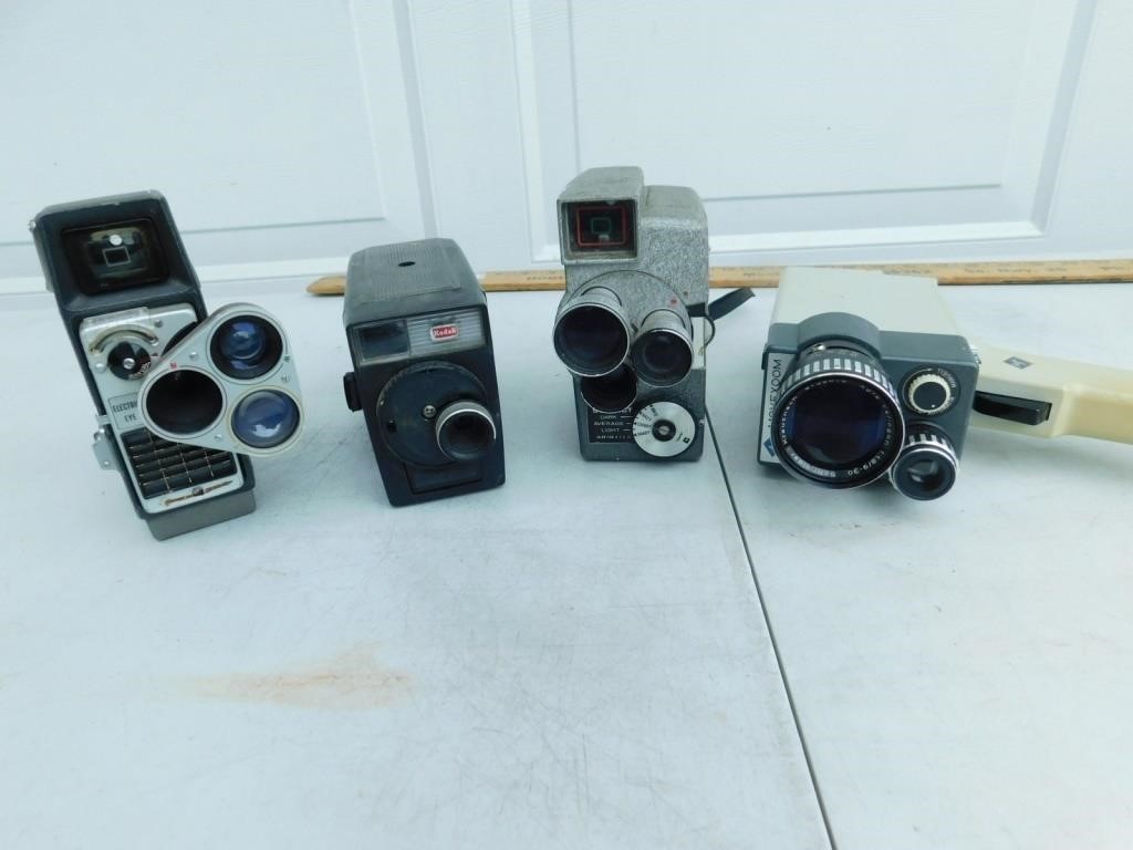 Four more 8mm movie cameras, untested