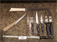 Mixed Lot Kitchen Knives