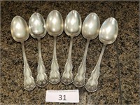 Set of 6 Cattaraugus Silver Spoons