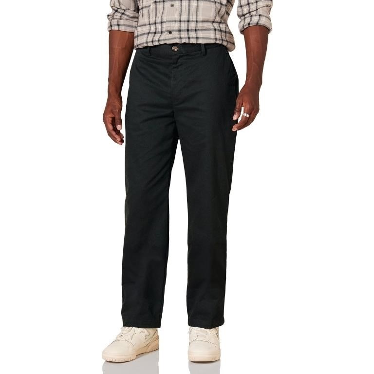 Essentials Men's Classic-Fit Wrinkle-Resistant Fl