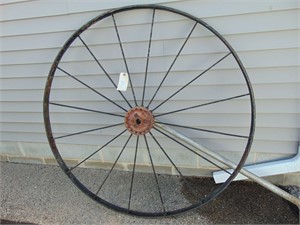 Old Metal Wagon Wheel