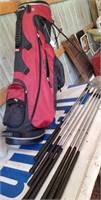Intech golf bag & set of golf clubs by H&B