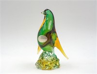 Vintage Mario Sanzogno Blown Glass Bird