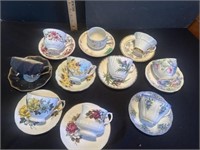 10 sets of cups & saucers- see pictures