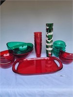 Acrylic Serving Dishes and Cups