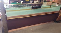 Glass and Wood Display Counter!  Approximately