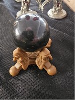 Natural Gemstone Ball with Stand