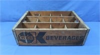 Vintage Wooden Kecks Soda Crate