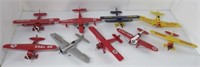 Diecast Coca-Cola airplanes. Includes Ertl,