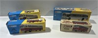 (4) VINTAGE CORGI AND KOVAP BUSES