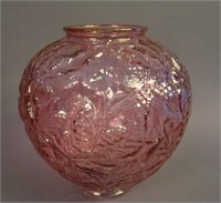 7” Consolidated Pine Cone Vase – Irid. Cranb.
