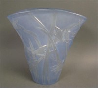 8 ½” Tall Consolidated Katydid Fan Vase – Lt.