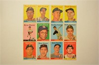 Lot Of 12 Different 1958 Topps Baseball Cards