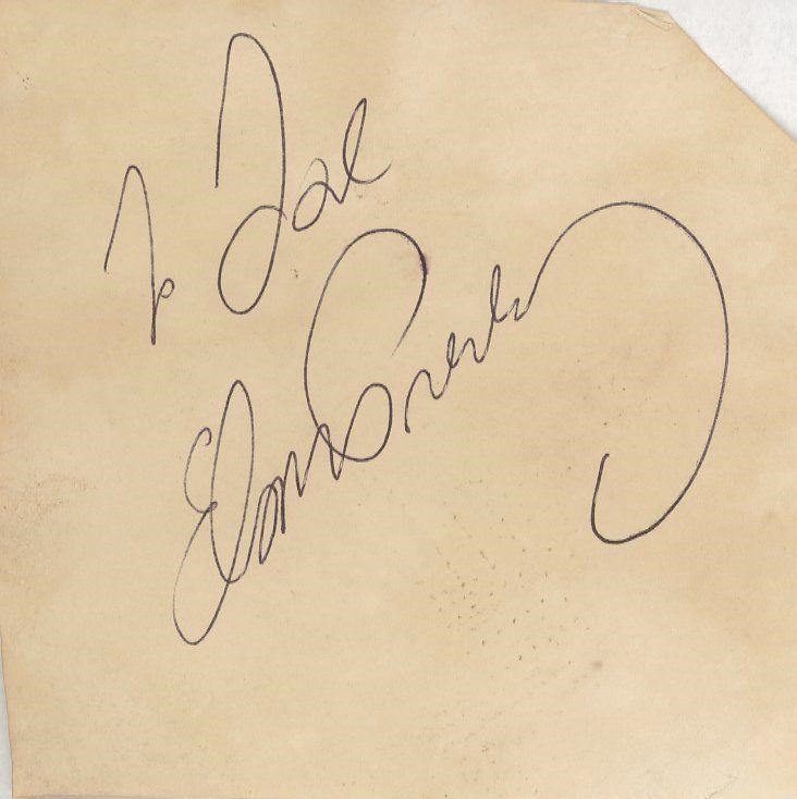 Elvis Presley signed note