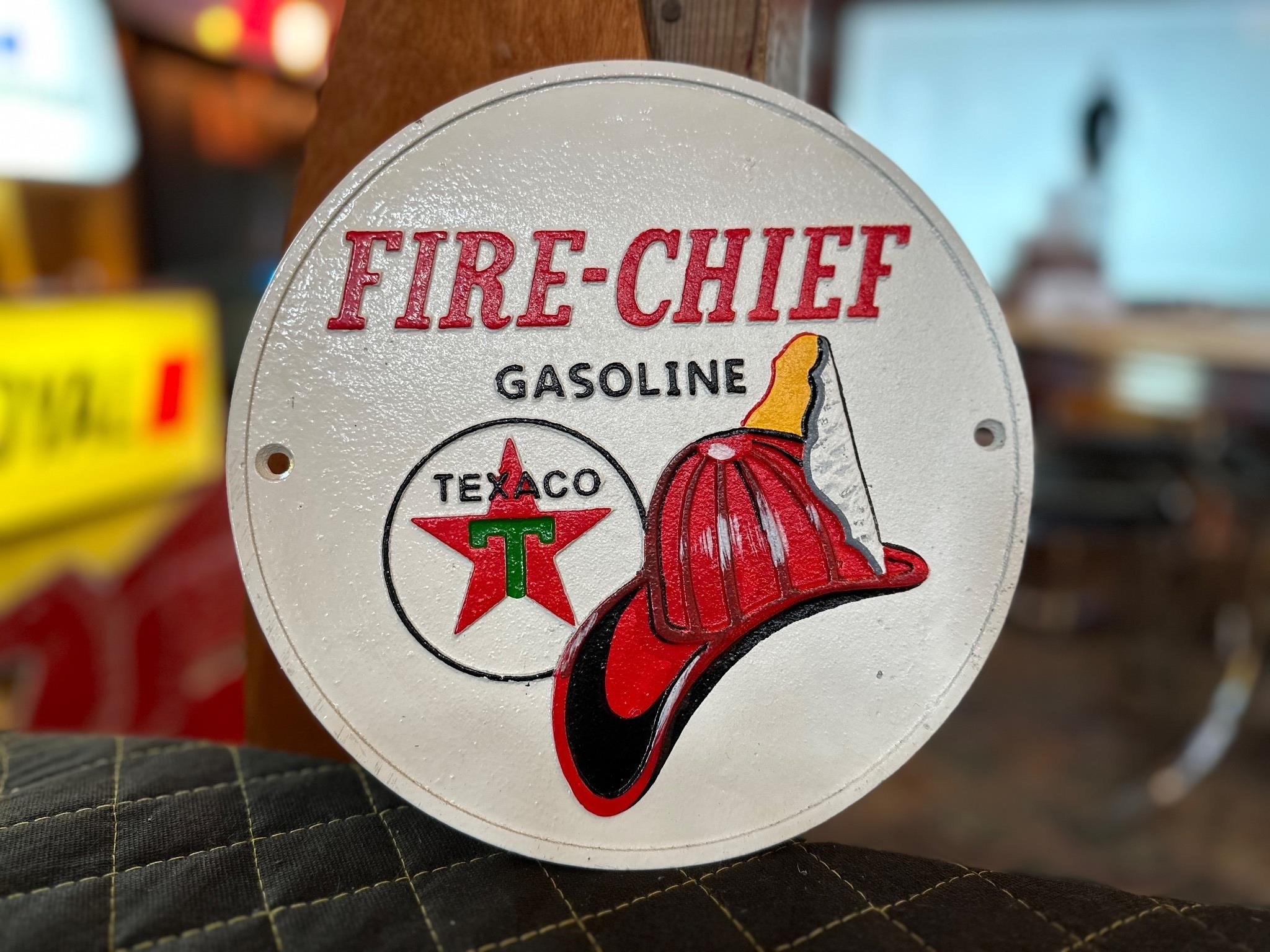 9.5” Vast Metal Fire Chief Sign