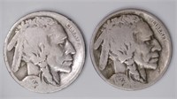 2 - 1923-S Buffalo Nickels