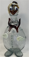 UNIQUE LRG VINTAGE MURANO BLOWN GLASS DECANTER