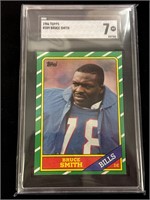 1986 Topps Bruce Smith Rookie  SGC 7