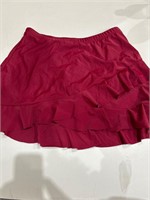 L Womens Mini Skirt Burgundy