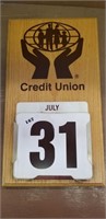 Credit Union Never Ending Calendar