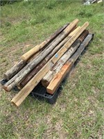 Various wood posts