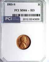 1925-S Cent PCI MS-64+ RD LISTS FOR $17000