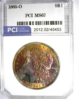 1885-O Morgan PCI MS-67 Gorgeous Color