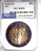 2013 Silver Eagle PCI MS-70 Magnificent Color