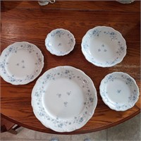 Blue Garland Haviland China Setting